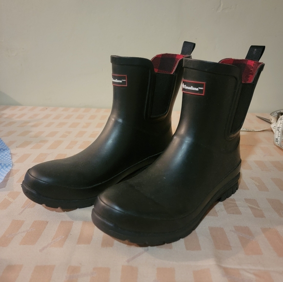 Canadiana Shoes - Canadiana Checkered Lined Rain Boots